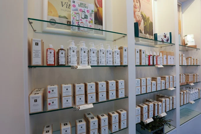 Eminence Organic skincare display at Dermis